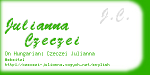 julianna czeczei business card